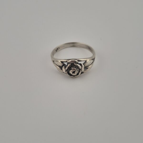 Vintage Rozenring van 925 Sterling Zilver