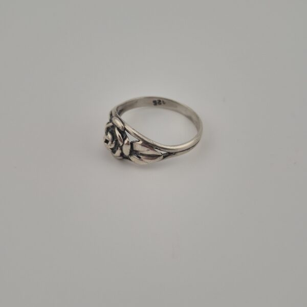 Vintage Rozenring van 925 Sterling Zilver