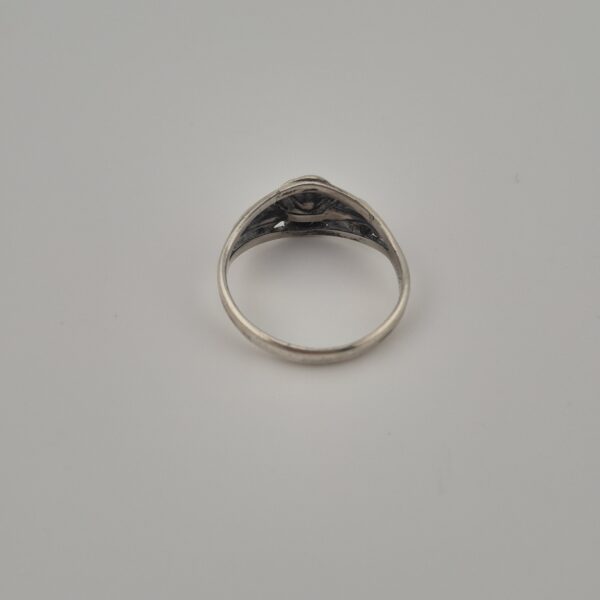 Vintage Rozenring van 925 Sterling Zilver