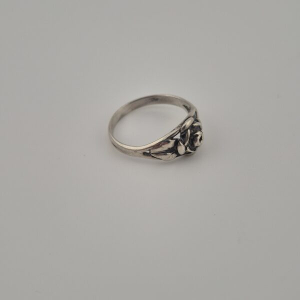 Vintage Rozenring van 925 Sterling Zilver