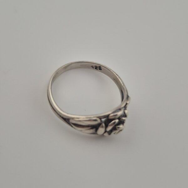 Vintage Rozenring van 925 Sterling Zilver