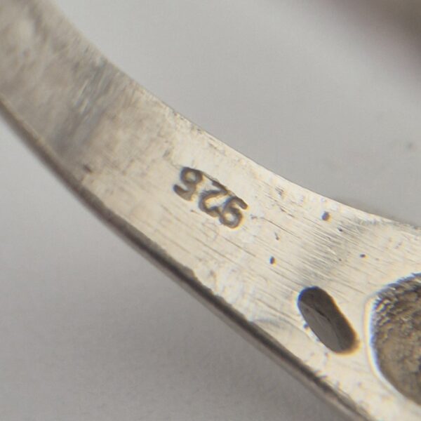 Vintage Florale Opengewerkte Ring van 925 Sterling Zilver