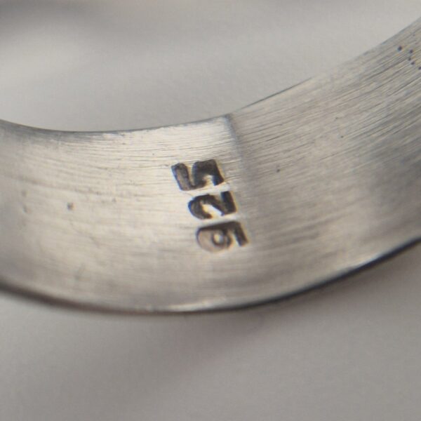 Vintage Statementring van 925 Sterling Zilver met Zwarte Onyx