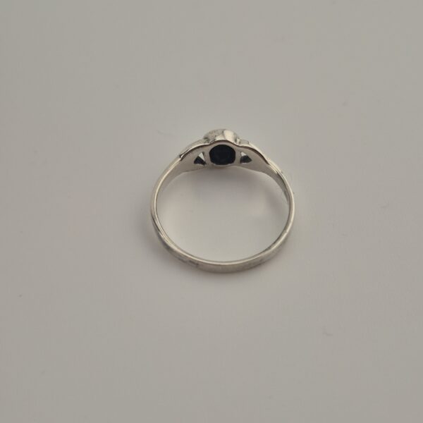 Vintage Ring van 925 Sterling Zilver met Turkoois Cabochon