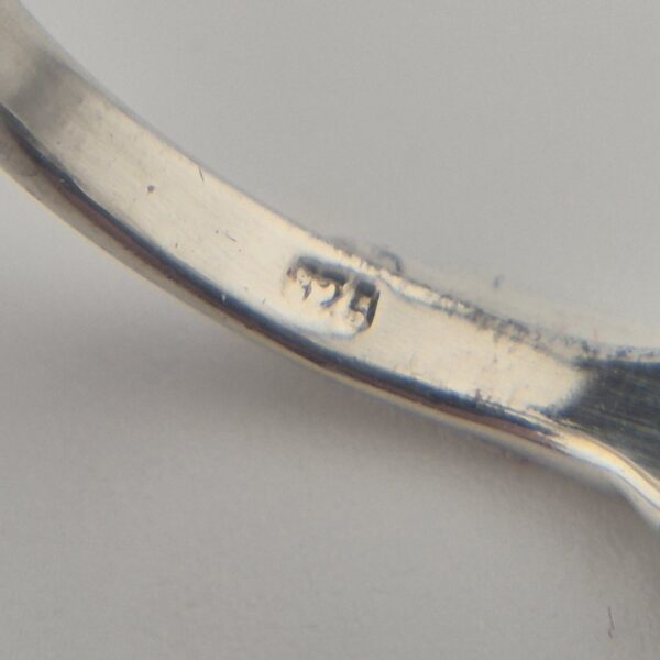 Vintage Ring van 925 Sterling Zilver met Turkoois Cabochon