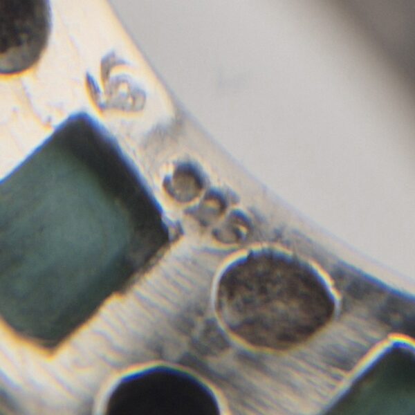 Vintage Bandring van 925 Sterling Zilver met Turkoois Inleg
