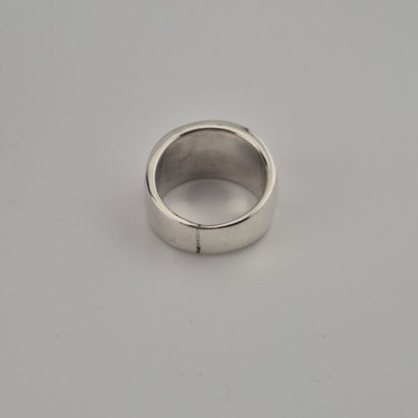 Vintage Ring van 925 Sterling Zilver met Lichtroze Parelmoer Inleg