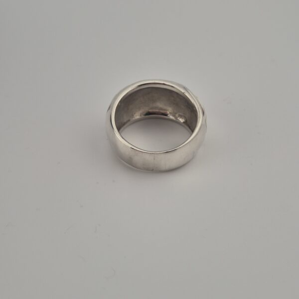 Vintage Ring van 925 Sterling Zilver met Parelmoer Inleg