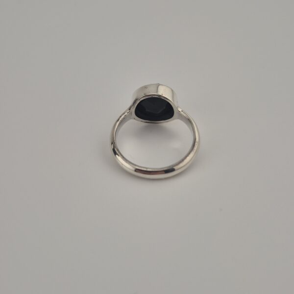 Vintage 925 Sterling Zilveren Ring met Onyx