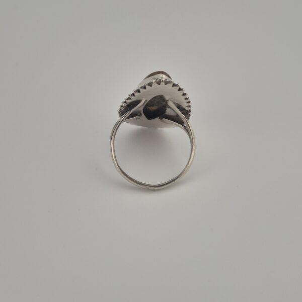 Vintage 925 Sterling Zilveren Ring met Gouden Rutielkwarts